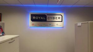 Jacksonville Sign Company Royal Cyber Indoor Lobby Sign Backlit 300x169